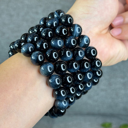 Natural Blue Tiger Eye Bracelet Size 12 mm