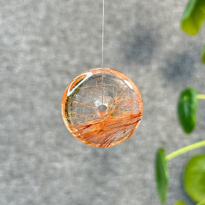 Dong Dieu Red Copper Rutilated Quartz Pendant