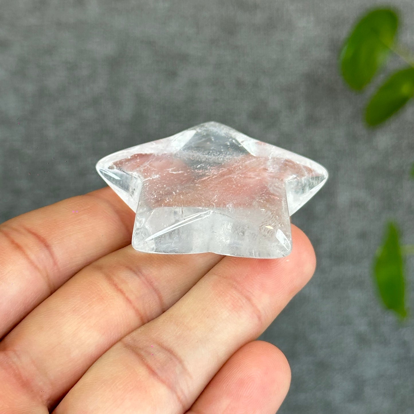 Natural Clear Quartz Star Figurine
