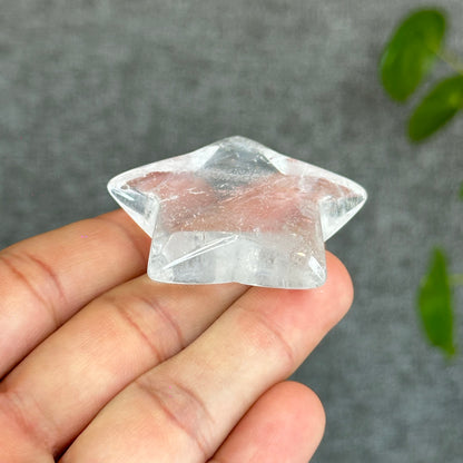 Natural Clear Quartz Star Figurine