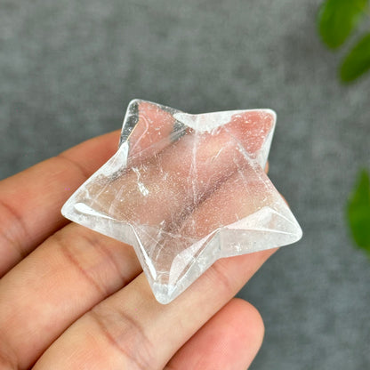 Natural Clear Quartz Star Figurine