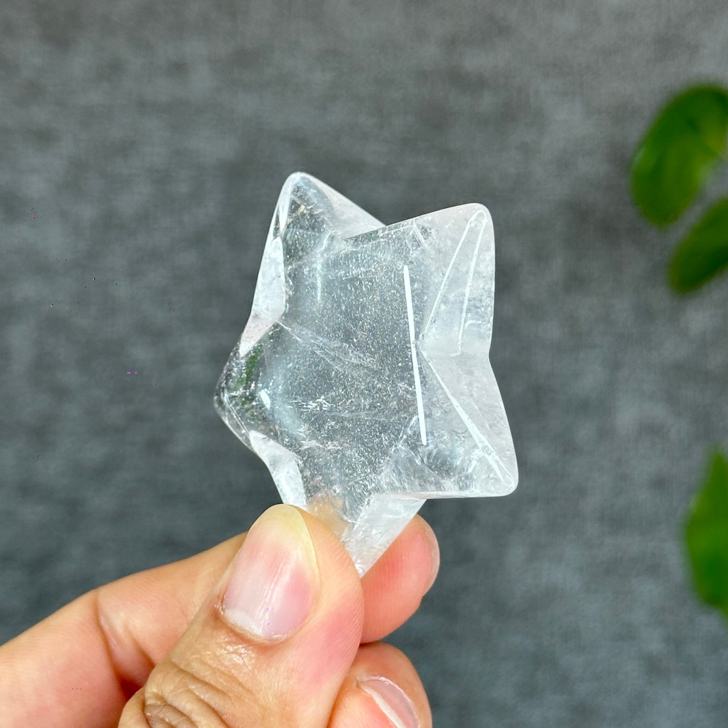 Natural Clear Quartz Star Figurine