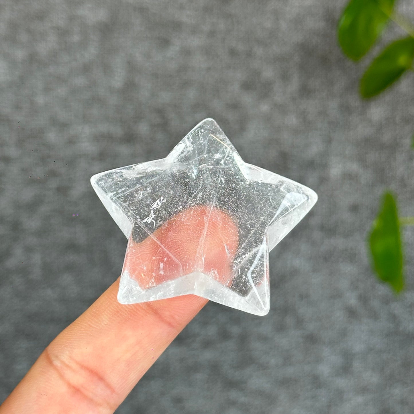 Natural Clear Quartz Star Figurine