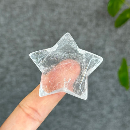 Natural Clear Quartz Star Figurine
