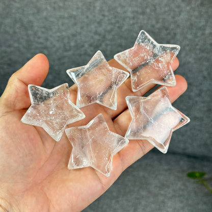 Natural Clear Quartz Star Figurine