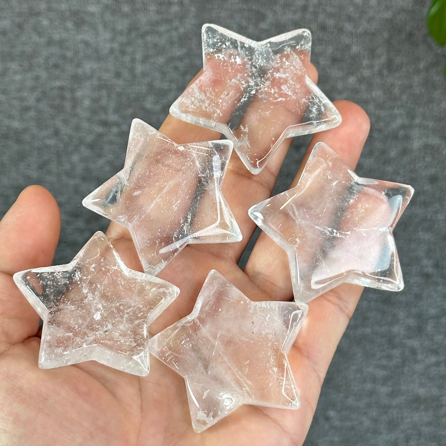 Natural Clear Quartz Star Figurine