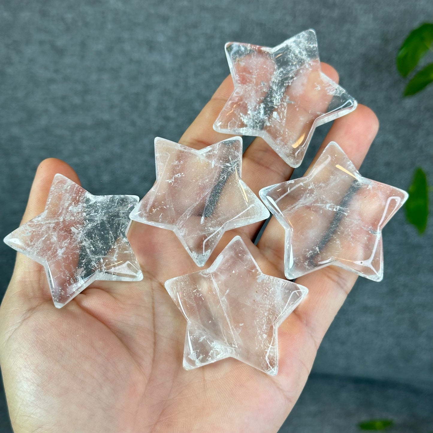 Natural Clear Quartz Star Figurine