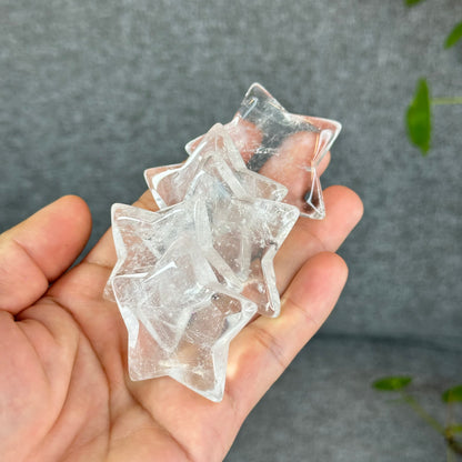 Natural Clear Quartz Star Figurine