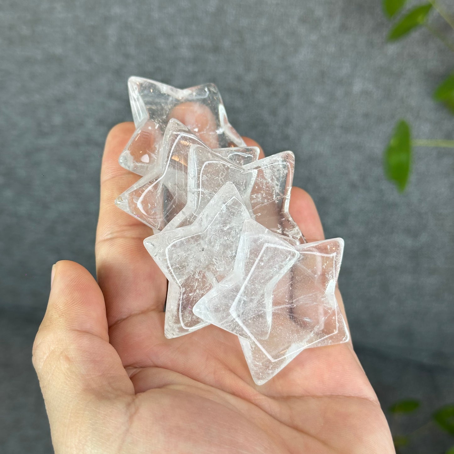 Natural Clear Quartz Star Figurine