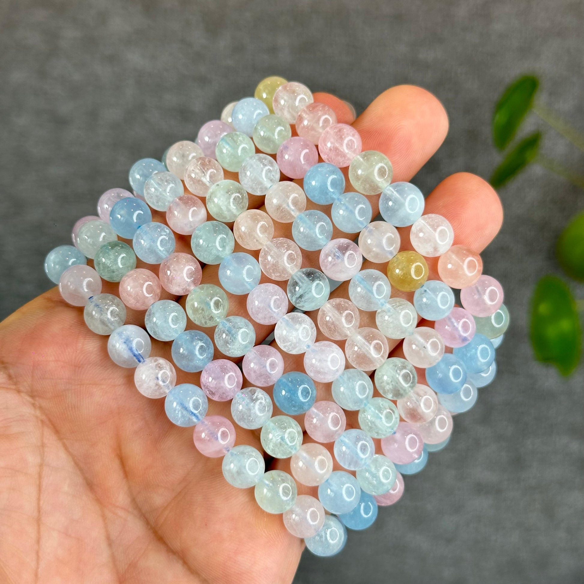 Translucent Beryl Beautiful and Natural Beryl- Morganite Bracelet – Mountain Jade