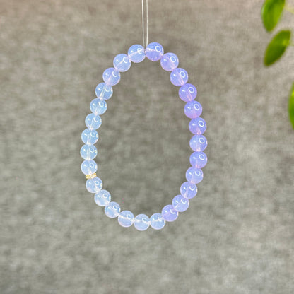 Natural Lavendar Moon Quartz Bracelet Size 7 mm