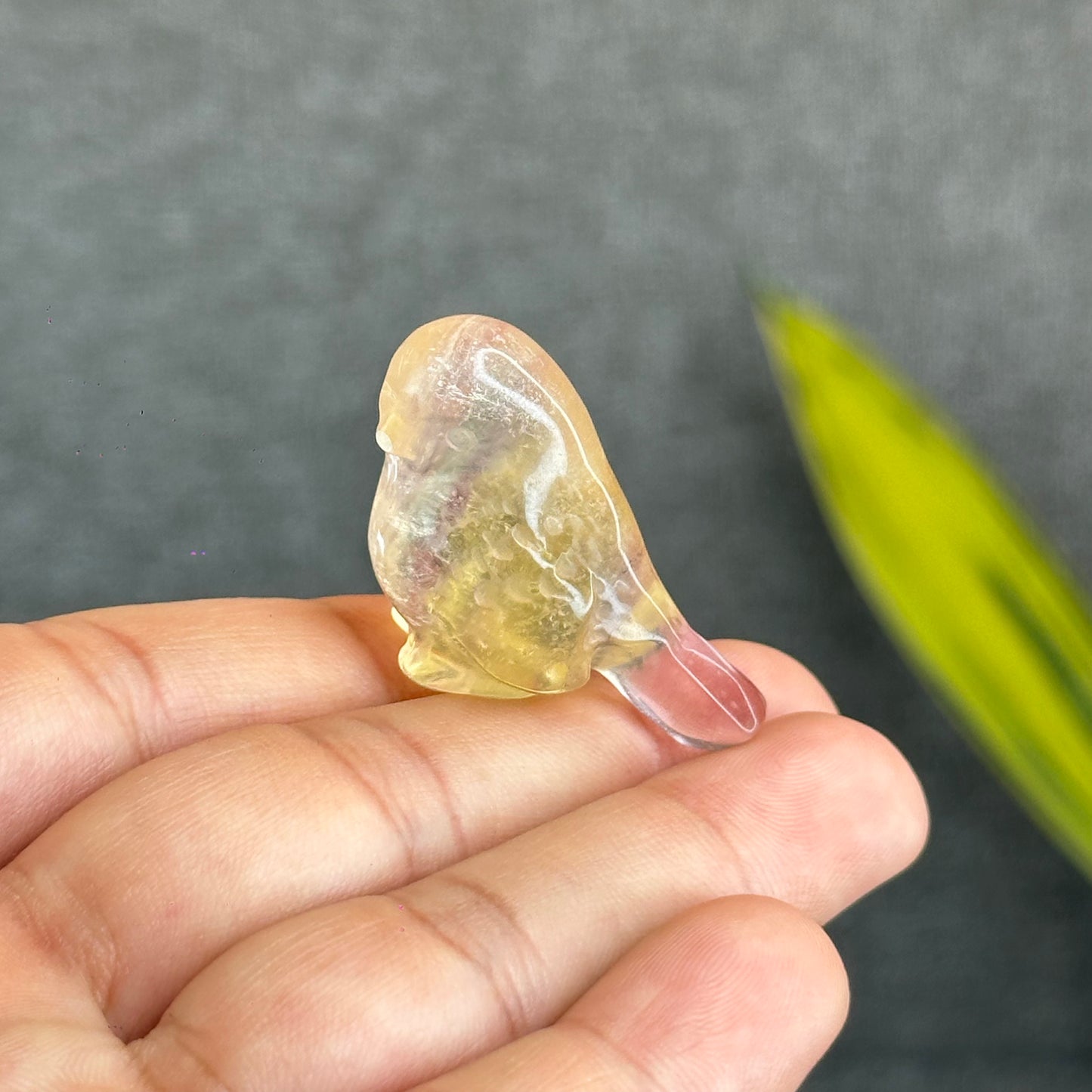 Natural Fluorite Bird Figurine