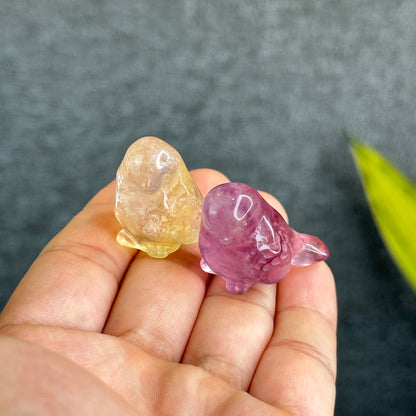 Natural Fluorite Bird Figurine