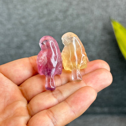 Natural Fluorite Bird Figurine