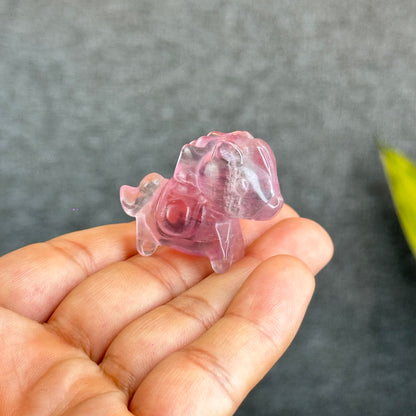 Natural Fluorite Horse Figurine