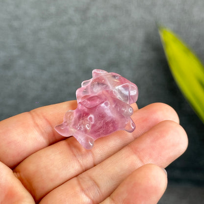 Natural Fluorite Horse Figurine