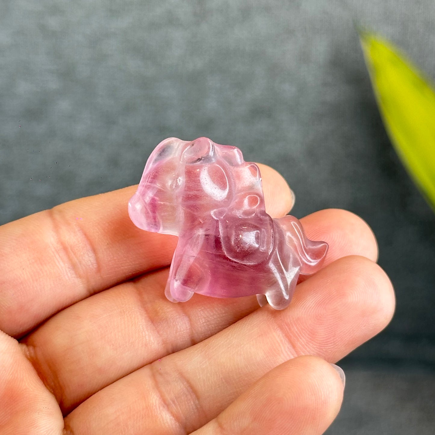 Natural Fluorite Horse Figurine
