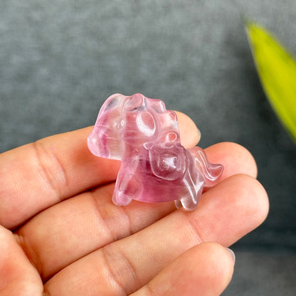 Natural Fluorite Horse Figurine