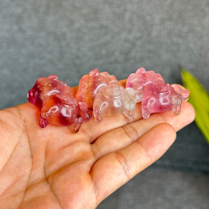 Natural Fluorite Horse Figurine