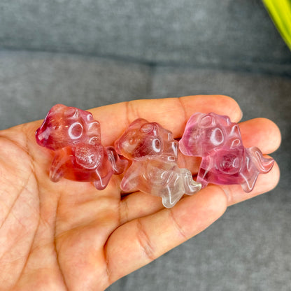 Natural Fluorite Horse Figurine
