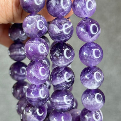 Natural Dream Amethyst Bracelet Size 12 mm