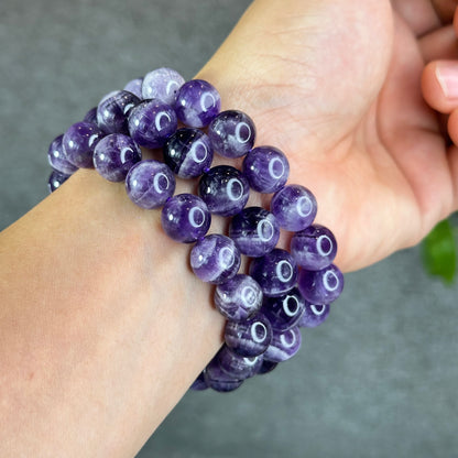 Natural Dream Amethyst Bracelet Size 12 mm
