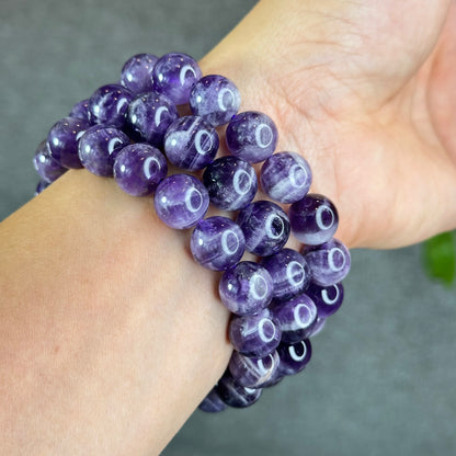 Natural Dream Amethyst Bracelet Size 12 mm