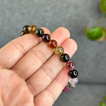 Natural Tourmaline Bracelet Size 8.8-9 mm