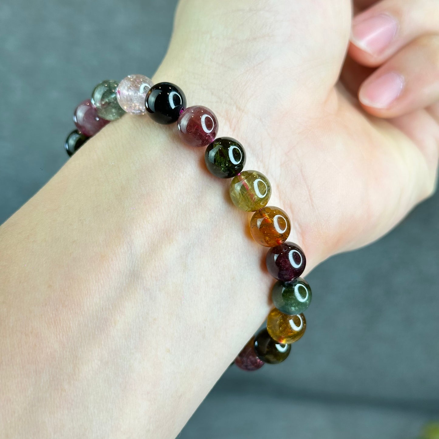 Natural Tourmaline Bracelet Size 8.8-9 mm