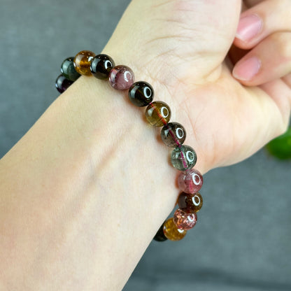 Natural Tourmaline Bracelet Size 8.8-9 mm