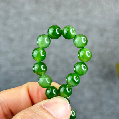 Natural Nephrite Jade Bracelet size 7.5 mm mm