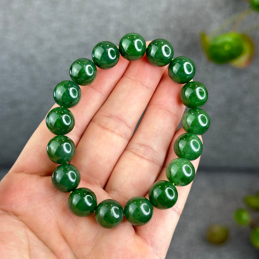 Natural Nephrite Jade Bracelet size 11.5-11.8 mm