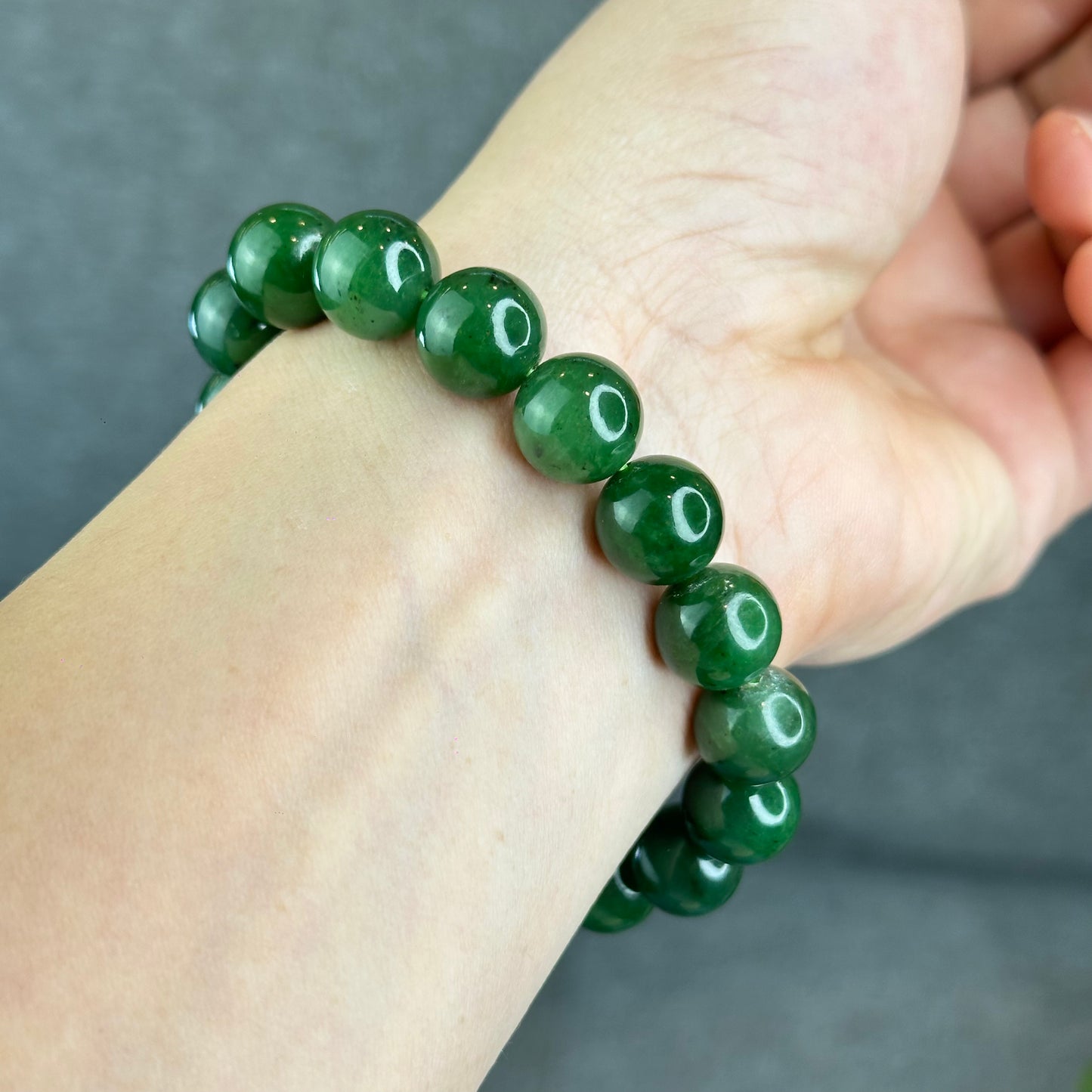 Natural Nephrite Jade Bracelet size 11.5-11.8 mm