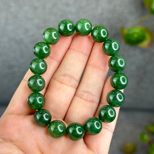 Natural Nephrite Jade Bracelet size 11.5-11.8 mm