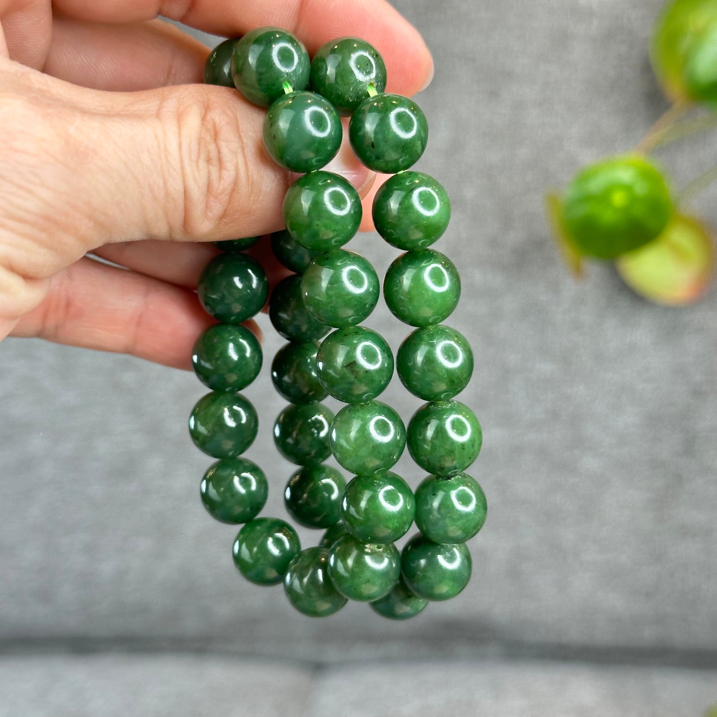 Natural Nephrite Jade Bracelet size 11.5-11.8 mm