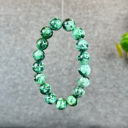 Natural Apple Green Son Thuy Jadeite Jade Bracelet Size 12.5-13 mm