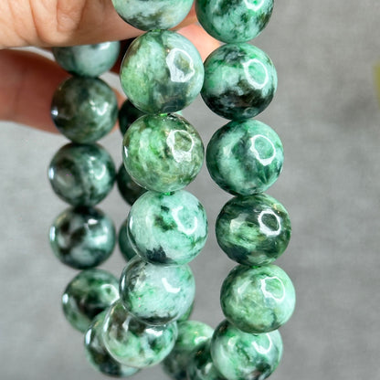 Natural Apple Green Son Thuy Jadeite Jade Bracelet Size 12.5-13 mm