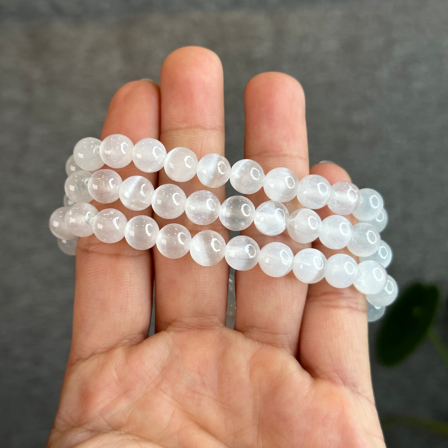 Selenite Bracelet Size 8.2 mm