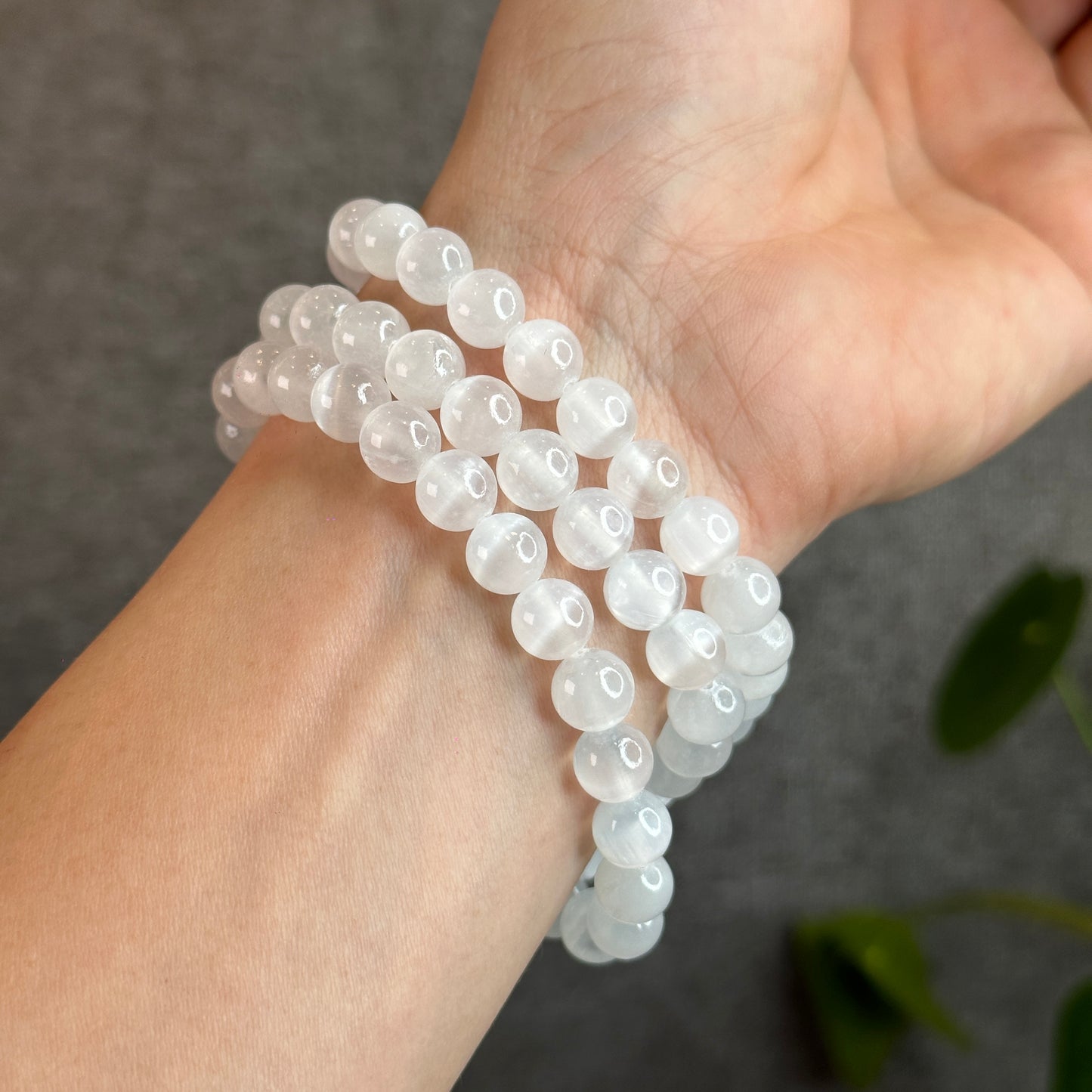 Selenite Bracelet Size 8.2 mm