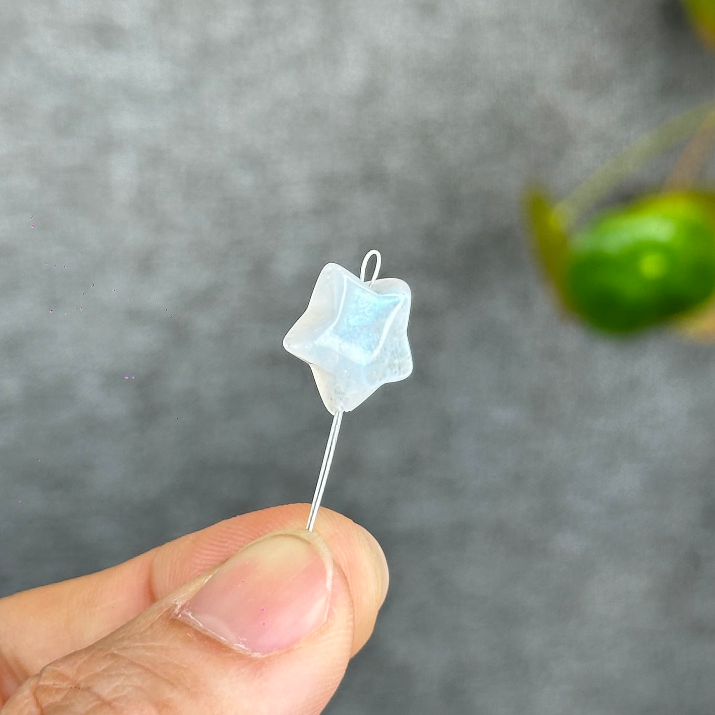 Natural Moonstone Star Charm