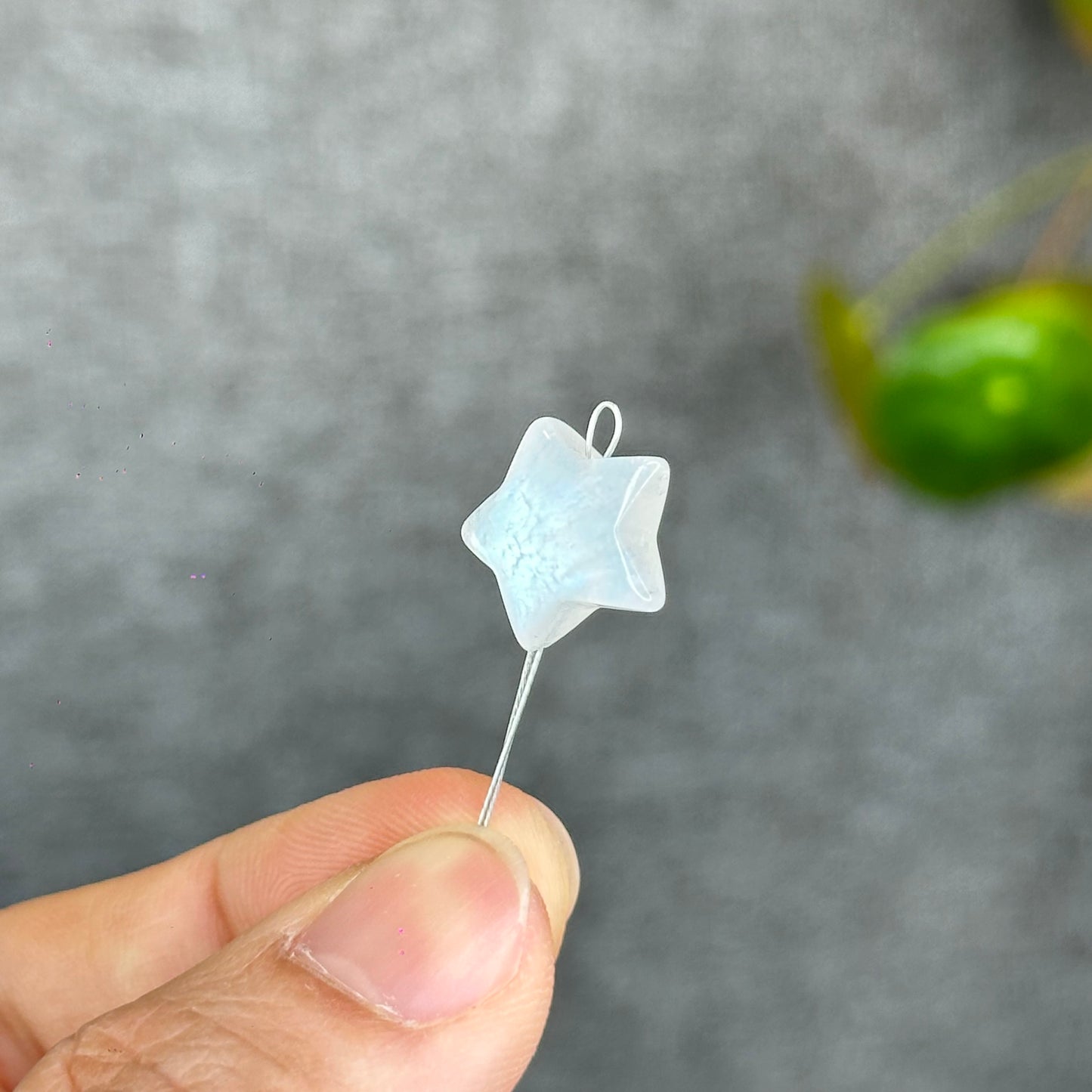 Natural Moonstone Star Charm