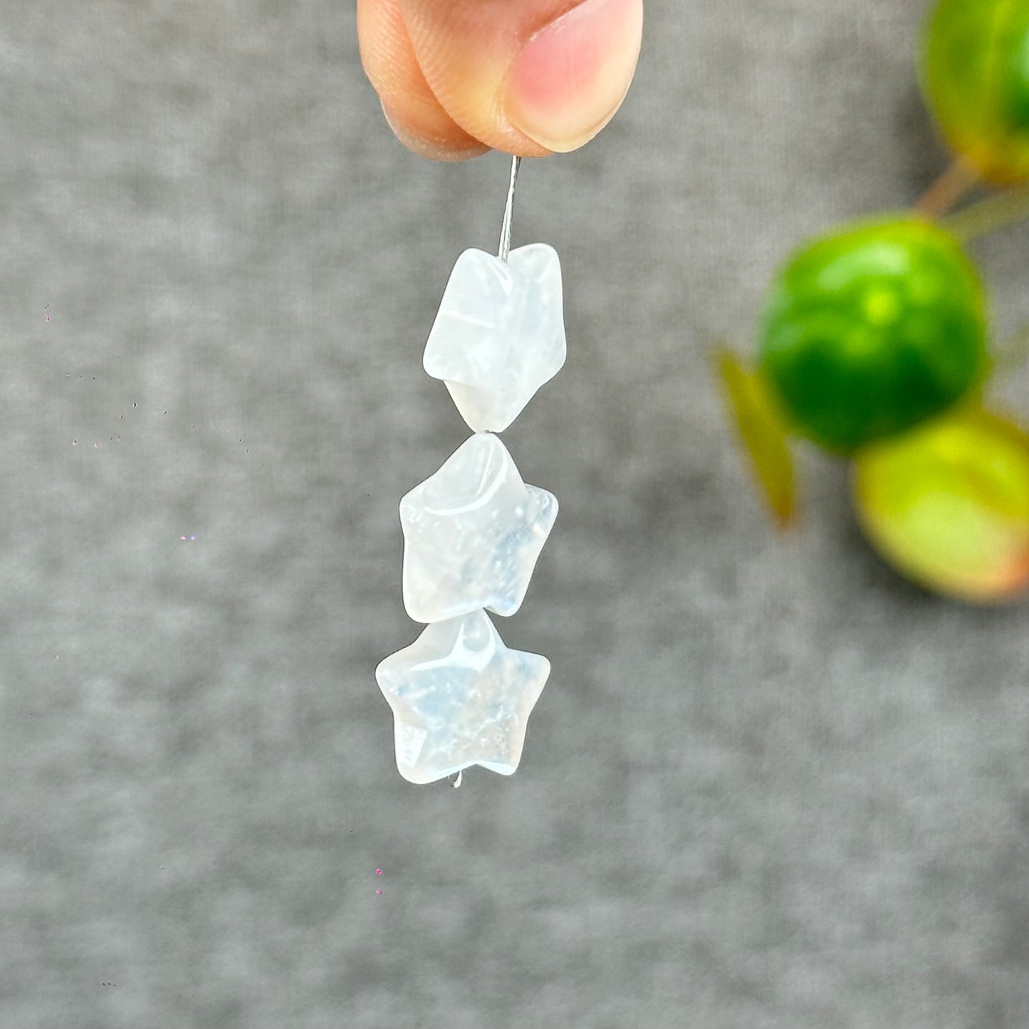 Natural Moonstone Star Charm