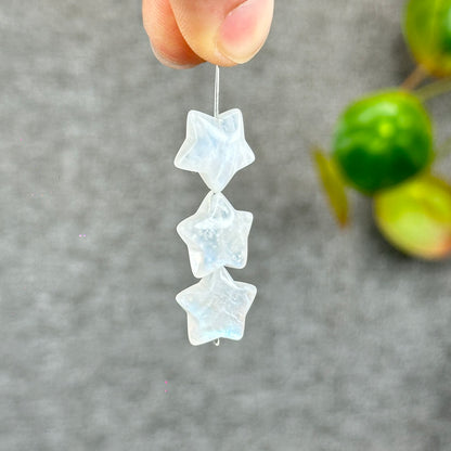 Natural Moonstone Star Charm