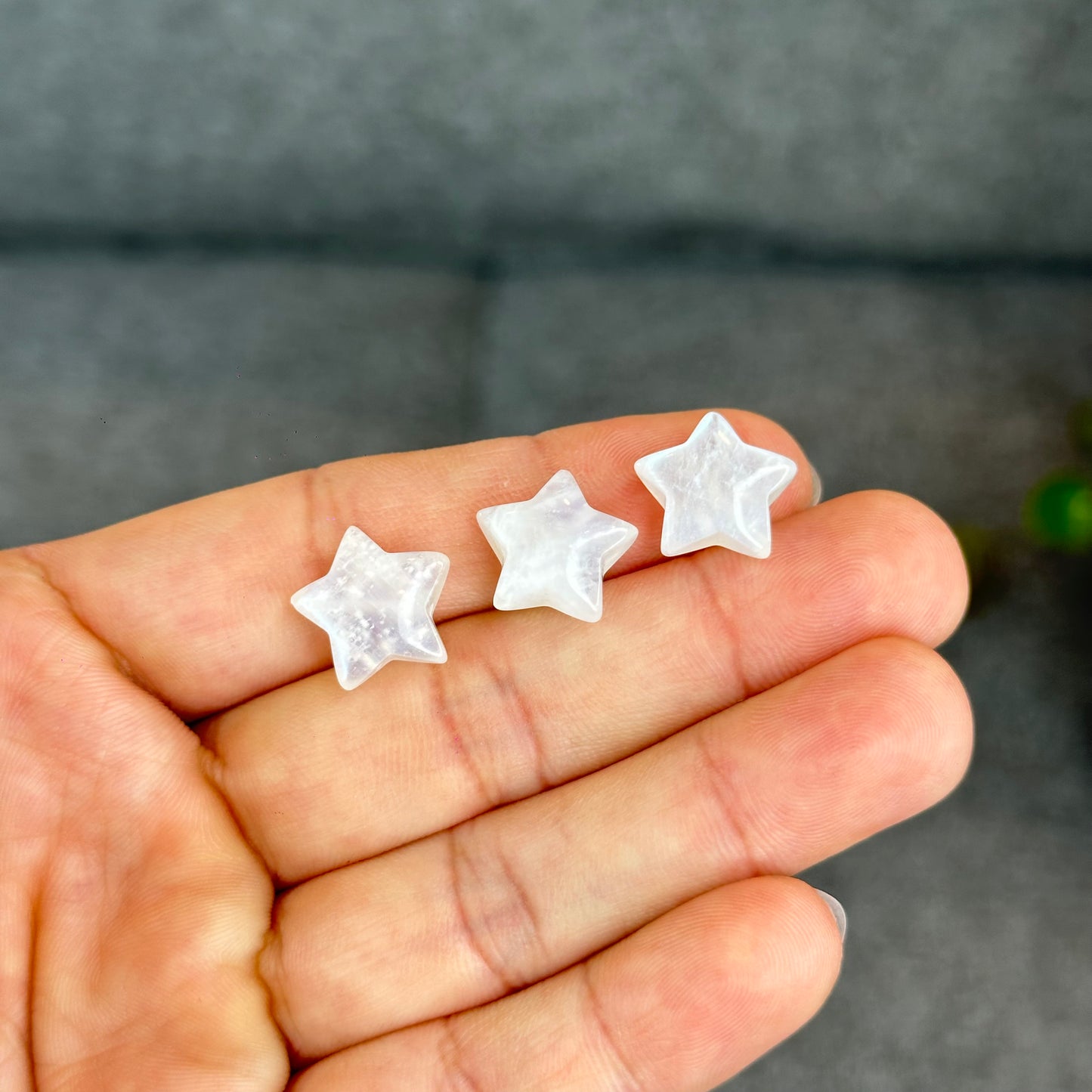 Natural Moonstone Star Charm