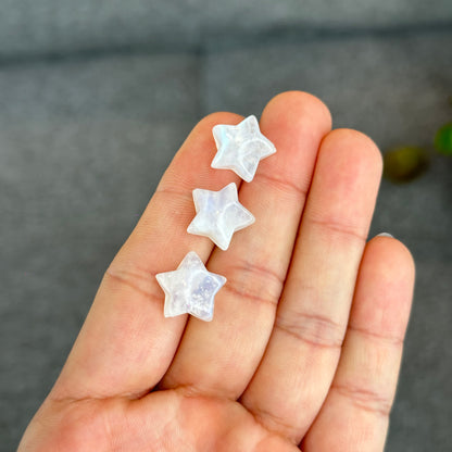 Natural Moonstone Star Charm