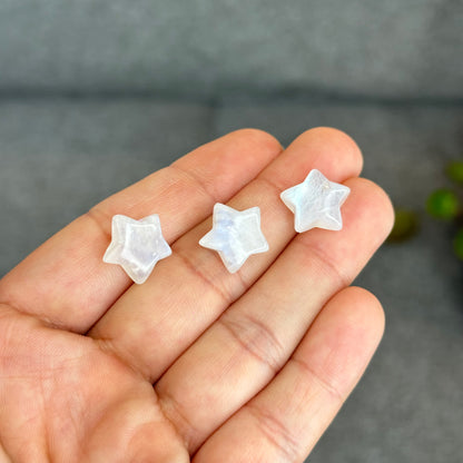 Natural Moonstone Star Charm