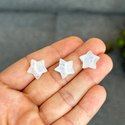 Natural Moonstone Star Charm