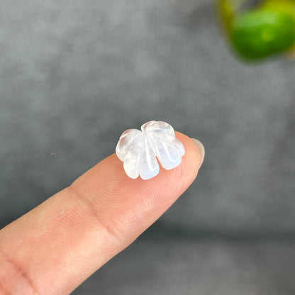 Natural Moonstone Four Leaf Clover Charm