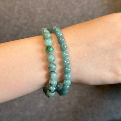 Natural Jadeite Jade Bracelet Size 8 mm