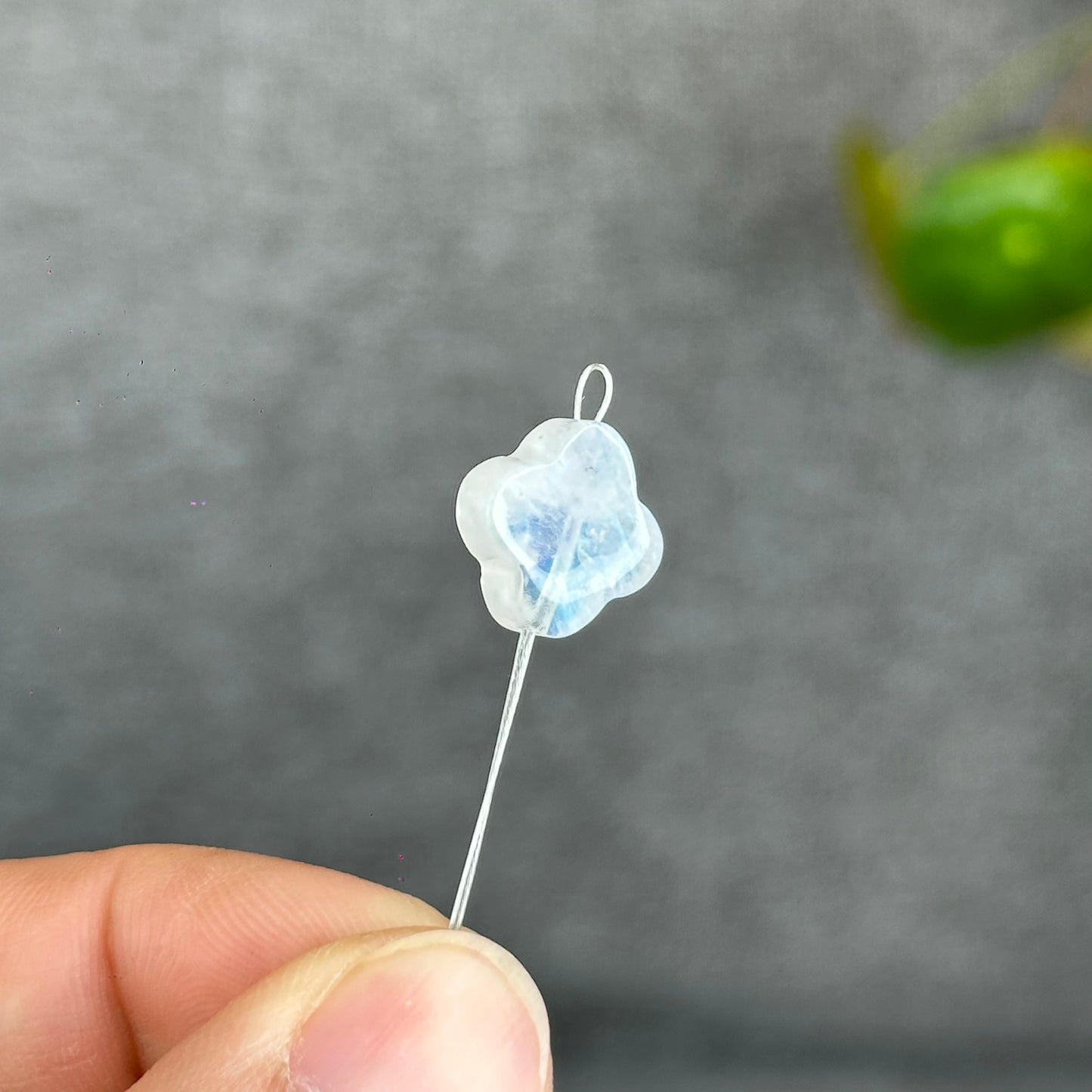Natural Moonstone Four Point Charm